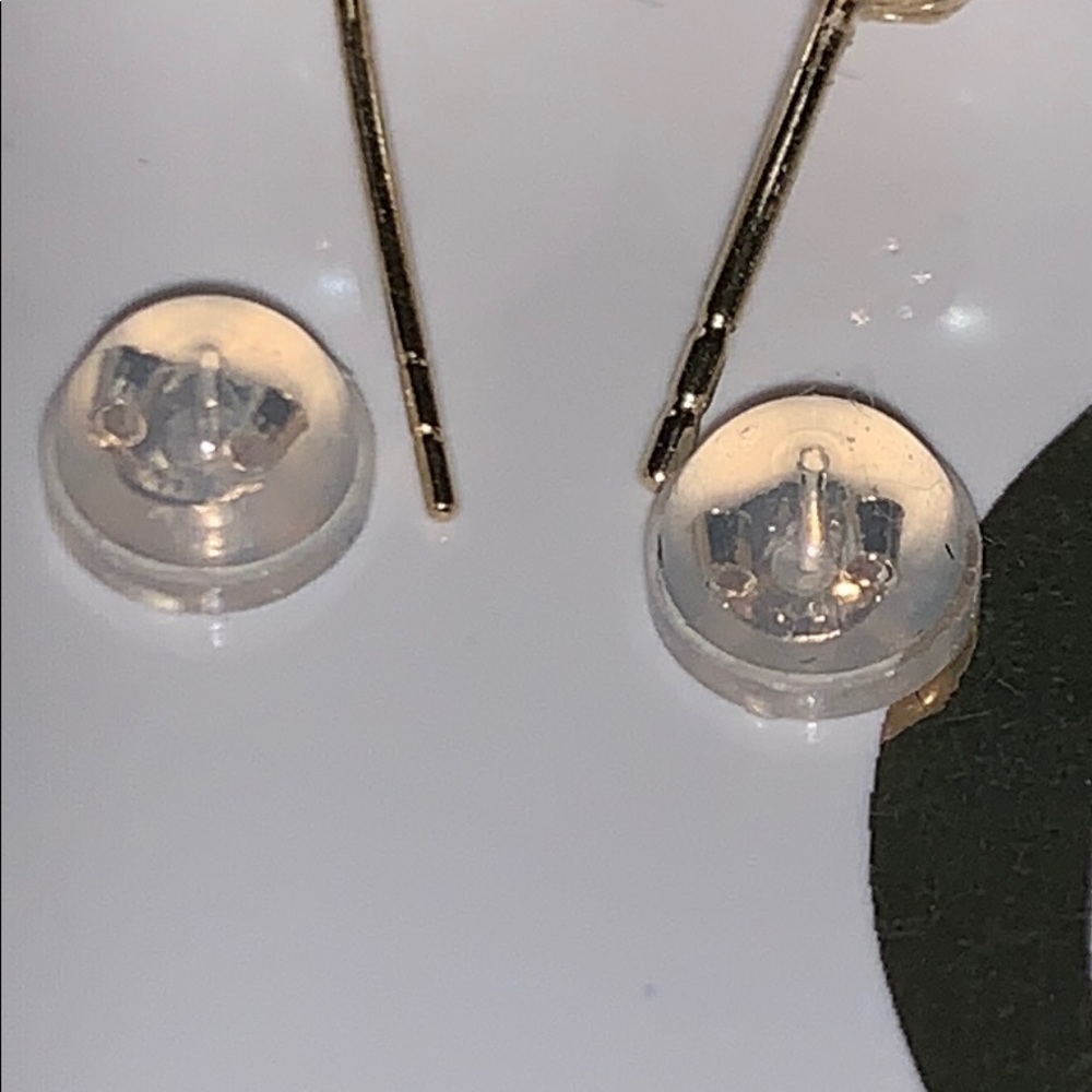 Vintage 18K 12mm Cultured Pearl studs ! - Picture 8 of 11